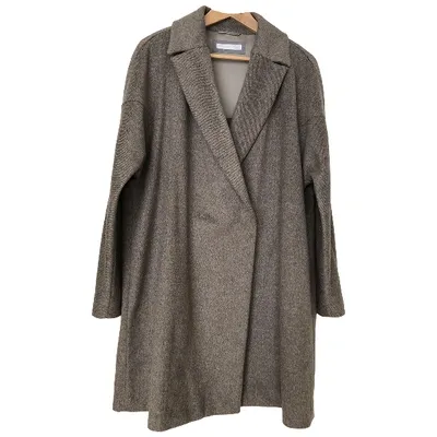 Pre-owned Fabiana Filippi Wool Coat In Beige