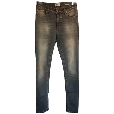 Pre-owned Closed Straight Jeans In Grey