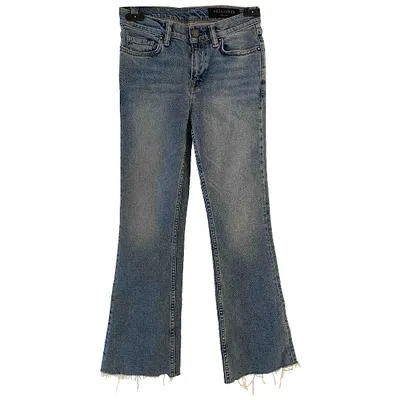 Pre-owned Allsaints Blue Cotton Jeans