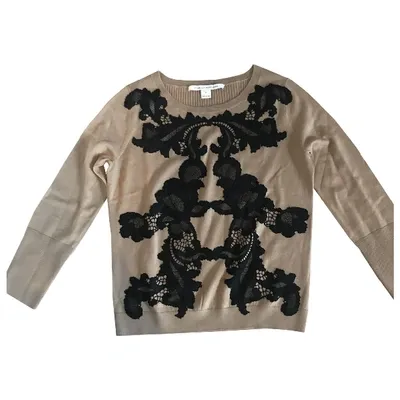 Pre-owned Diane Von Furstenberg Wool Jumper In Camel