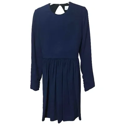 Pre-owned Victoria Victoria Beckham Dress In Navy