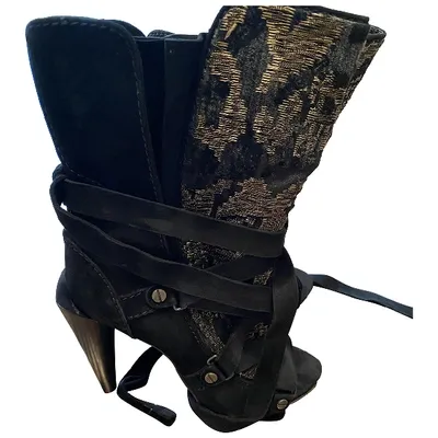 Pre-owned Roberto Cavalli Boots In Black