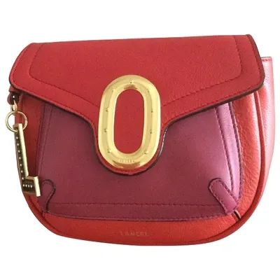 Pre-owned Lancel Leather Handbag In Red