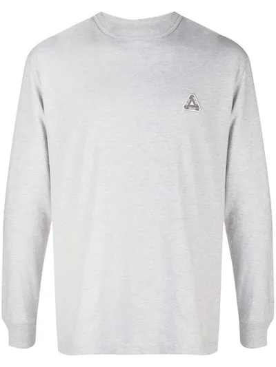 Palace Sofar Long-sleeve T-shirt In Grey