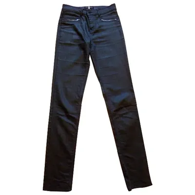 Pre-owned Gerard Darel Slim Pants In Black