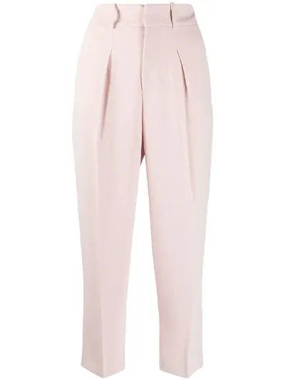 P.a.r.o.s.h Panter High-waist Trousers In Pink