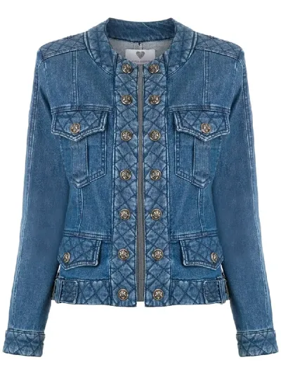 Andrea Bogosian Rosangela Denim Jacket In Blue