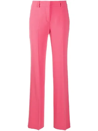 Alberto Biani Flared Style Trousers In Pink