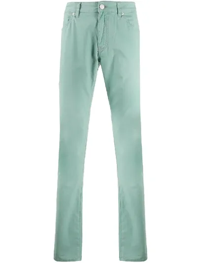 Pt05 Mid-rise Straight Jeans In Green