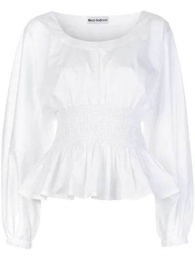 Molly Goddard U-neck Shirt In White