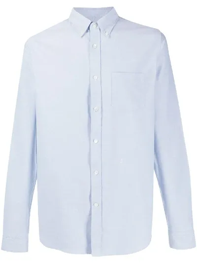 Closed Organic Cotton Fitted Shirt In Blue