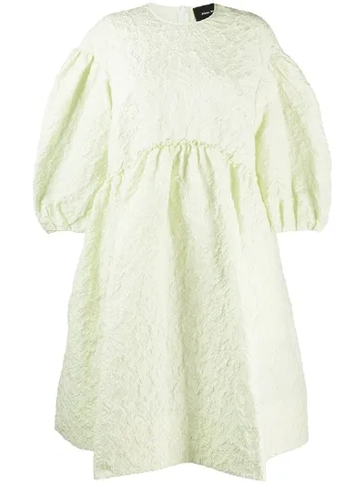 Simone Rocha Textured Midi Dress In Green