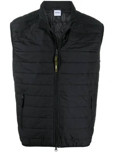 Aspesi Classic Padded Waistcoat In Black