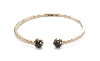 Lo Spazio Jewelry Lo Spazio Black Diamond Bangle