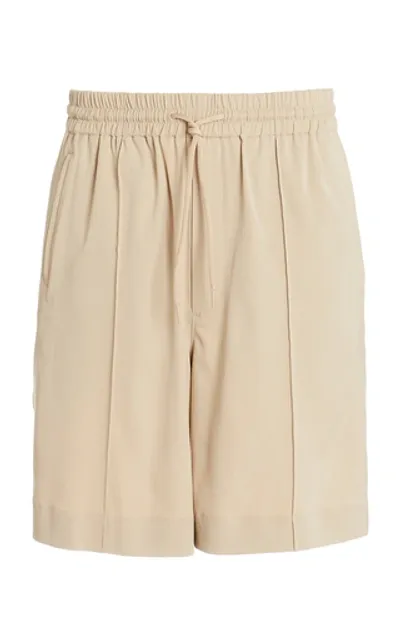 Y-3 Drawstring-waist Track Shorts In Neutrals