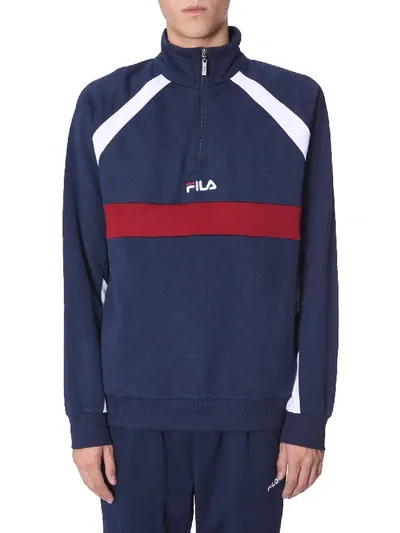 Fila "oligert" Track Sweatshirt In Blue