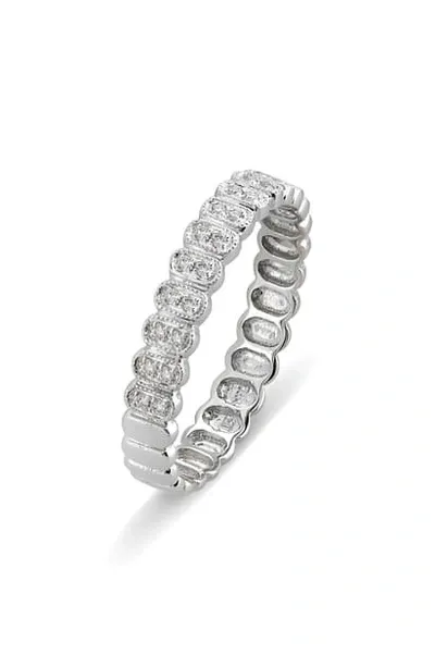 Bony Levy Diamond Oval Stacking Ring In White Gold