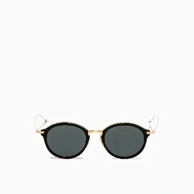 Thom Browne Gold And Black Sunglasses