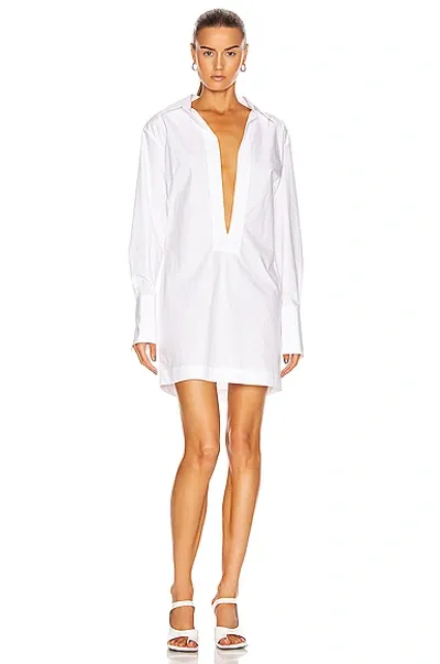 Gauge81 Sparta White Cotton Shirt Dress