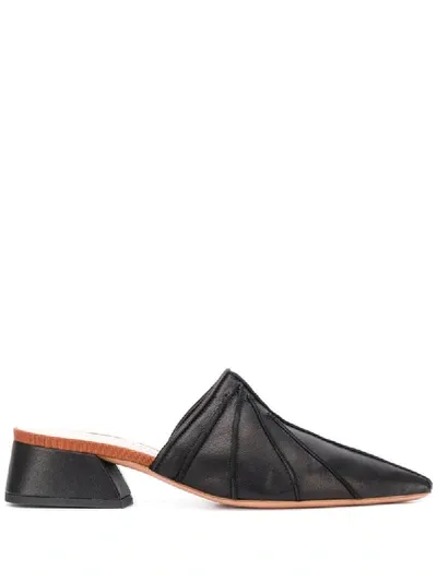 Anna Baiguera Annadivina Block Heel Mules In Black