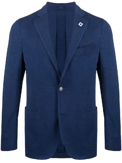 Lardini Lightweight Blazer In Blue