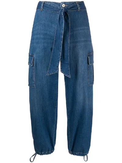 Liu •jo High-rise Tapered Jeans In Blue