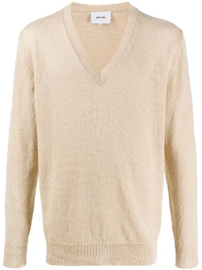 Nanushka Pete V-neck Jumper In Neutrals