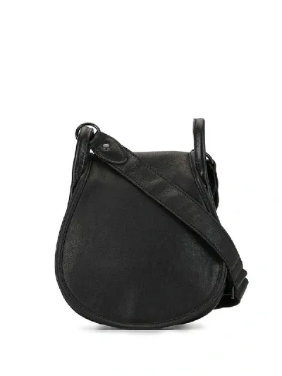 Yohji Yamamoto Crossbody Saddle Bag In Black