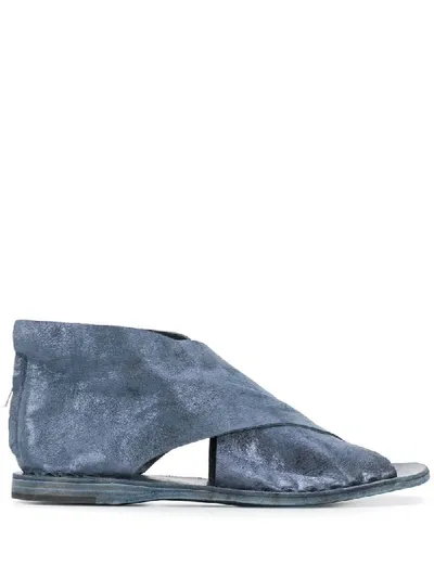 Officine Creative Itaca Crisscross Strap Sandals In Blue