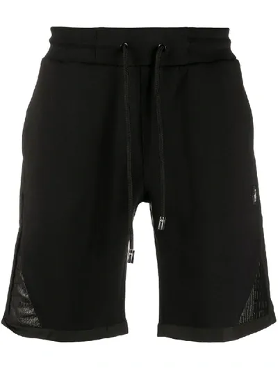 Philipp Plein Drawstring Jogging Shorts In Black