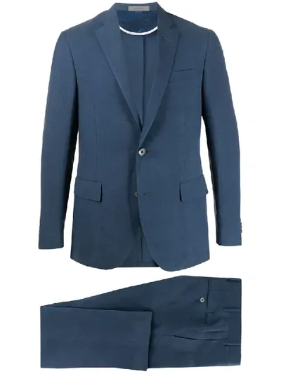 Corneliani Single Breasted Suit In Blue