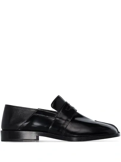 Maison Margiela Tabi Slip-on Loafers In Black