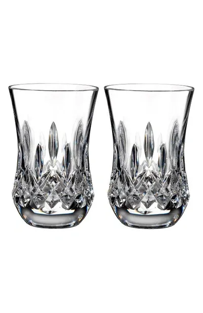 Waterford Lismore Connoisseur Set Of 2 Lead Crystal Flared Sipping Tumblers In No Color