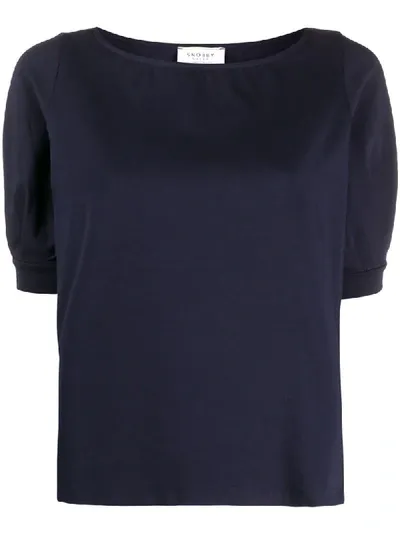 Snobby Sheep Boat-neck T-shirt In Blue