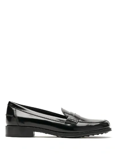 Tod's Gomma Ru Mocassino In Black