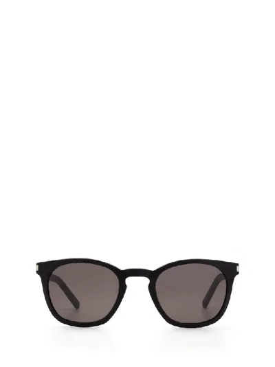 Saint Laurent Eyewear Sl28 Slim Sunglasses In Black