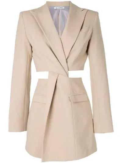 Anna Quan Chiara Blazer Dress In Neutrals