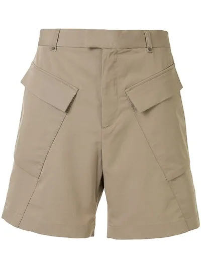 Qasimi Tailored Cargo Shorts In Neutrals