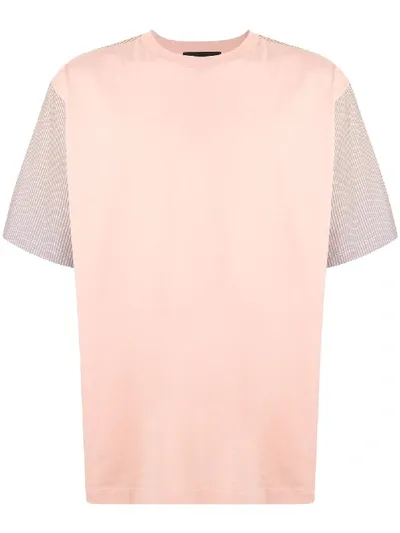 Qasimi Gradient Stripe Colour-block T-shirt In Pink