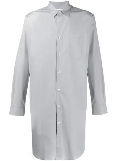 Comme Des Garçons Shirt Long Sleeve Oversized Shirt In Grey