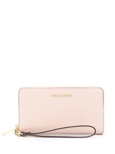 Michael Michael Kors Logo Plaque Purse In Pink