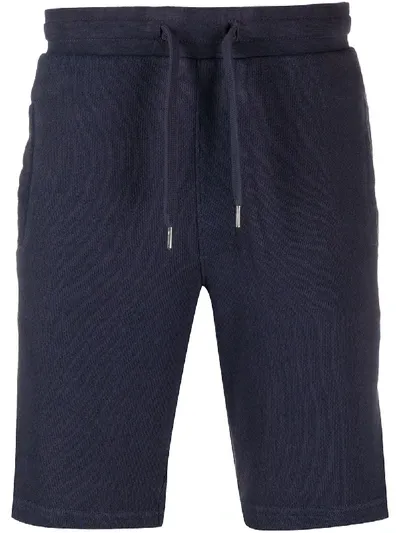 Sun 68 Drawstring Track Shorts In Blue