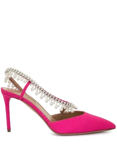 Aquazzura Exquisite 85 Pumps In Pink