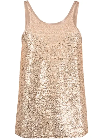 Altea Sequin Embellished Vest In Neutrals