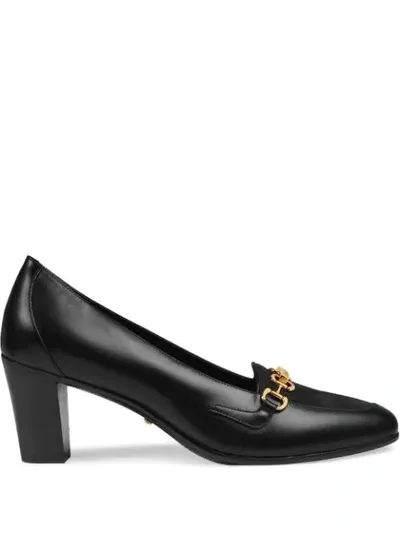 Gucci Gg Logo Pumps In Black