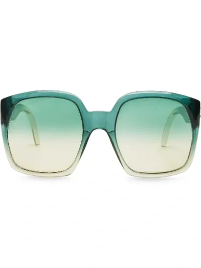 Fendi Oversized Square Sunglasses In Green