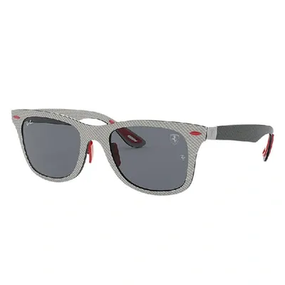 Ray Ban Rb8395m Scuderia Ferrari Collection Sunglasses Dark Grey Frame Grey Lenses 52-20