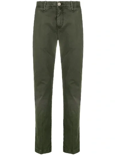 Jacob Cohen Bobby Comfort Chino Trousers In Green