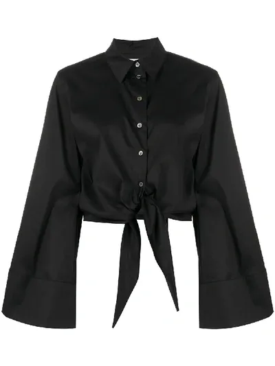 Racil Knot-detail Shirt In Black