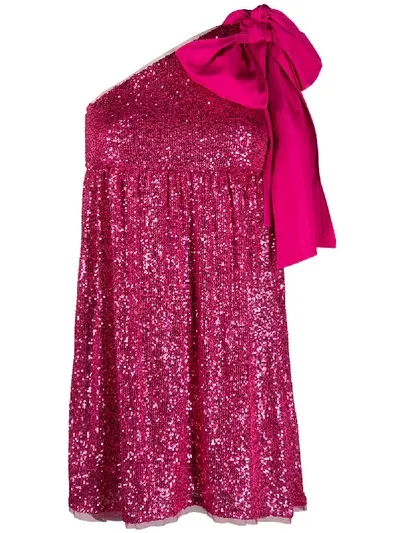 Liu •jo Sequin Cocktail Dress In Pink